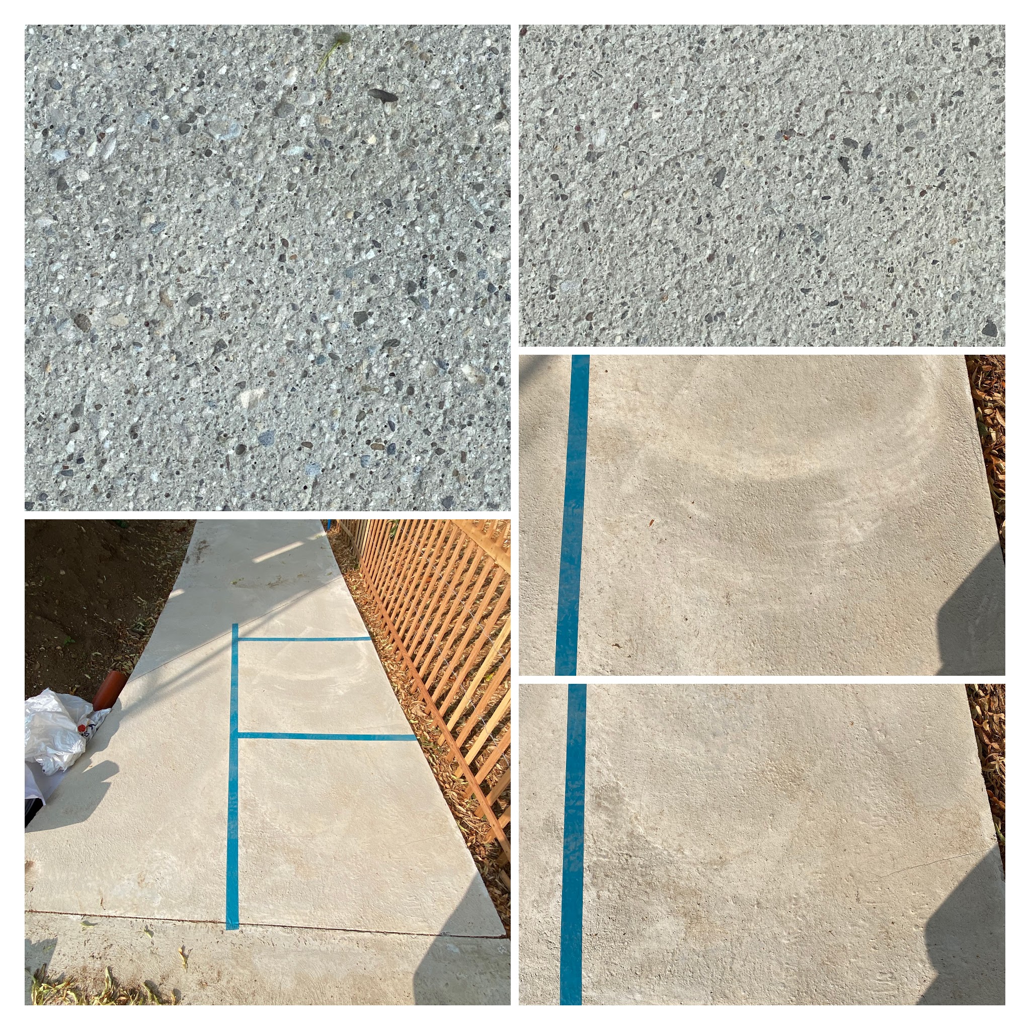 Sablage béton désactivé et retrait de laitance sur cheminement piéton à Etoy Vaud