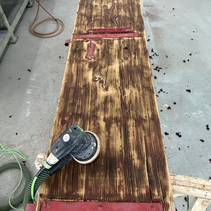 décapage thermique peinture volets bois