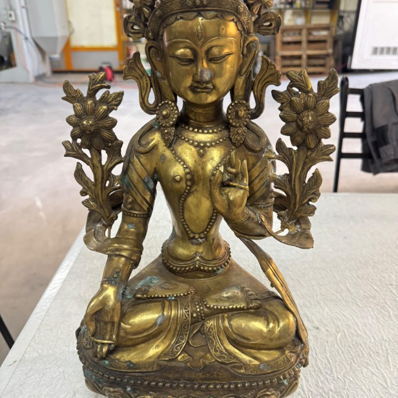 microbillage statuette bronze vernissage
